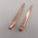 厂家供应8cm单叉发夹金属鸭嘴夹蝴蝶结扁嘴发夹DIY配件尖嘴发夹