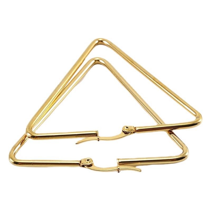 Pendientes de acero inoxidable a la moda para mujer, de titanio y oro de 18K, con borlas exageradas, pendientes de espiral elegantes, accesorios de joyería. image 1