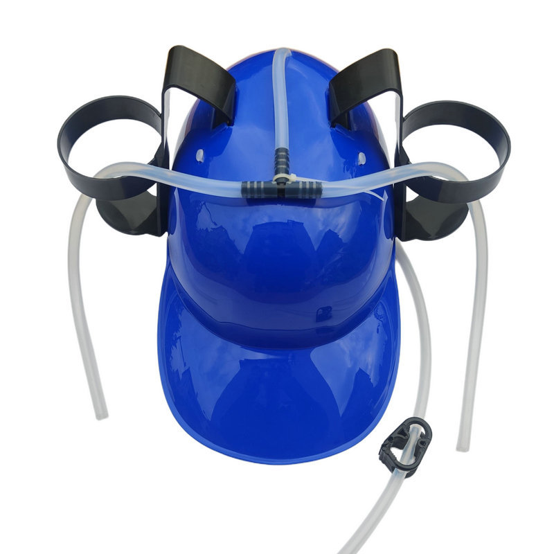 Sombrero casco paja para beber soda Coca-Cola cerveza casco para beber agua sombrero para beber casco para perezoso cabeza de sombrero para beber agua