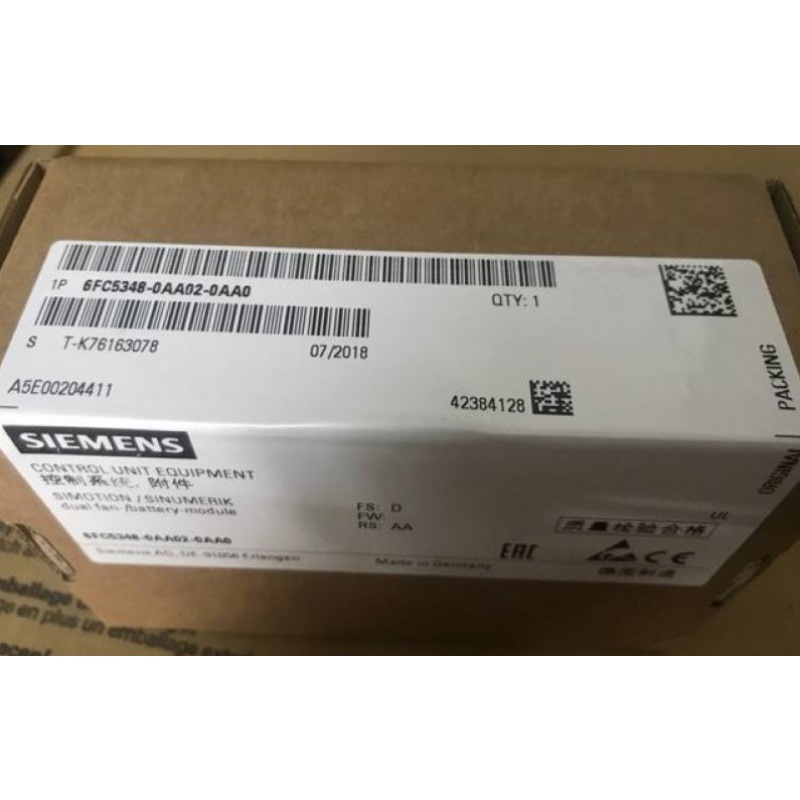 6FC5348-0AA02-0AA0西门子双风扇/电池模块6FC5348-OAA02-OAAO