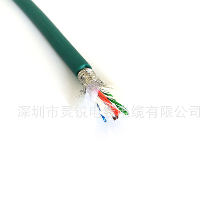 PUR高柔拖链网线 4*2*26AWG 六类千兆网线 过测试65米