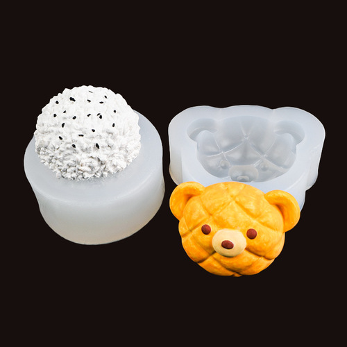 Rice Ball Cute Bear Pineapple Shape Silicone Mold Chocolate Mousse DIY Baking Cake Mold
