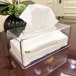 塑料摆件欧式纸巾盒 收纳盒 亚克力抽纸盒客厅酒店宾馆KTV用品