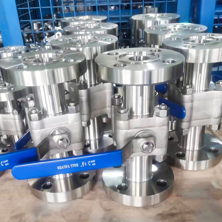 锻钢高温高压不锈钢法兰球阀A105国标