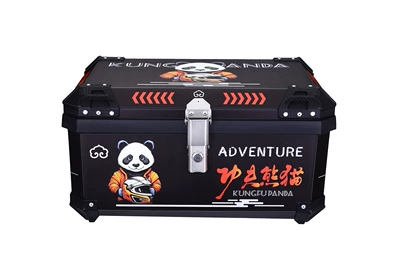 Universal Motorcycle Tail — Motorcycle trunk - mt65-black-black-panda