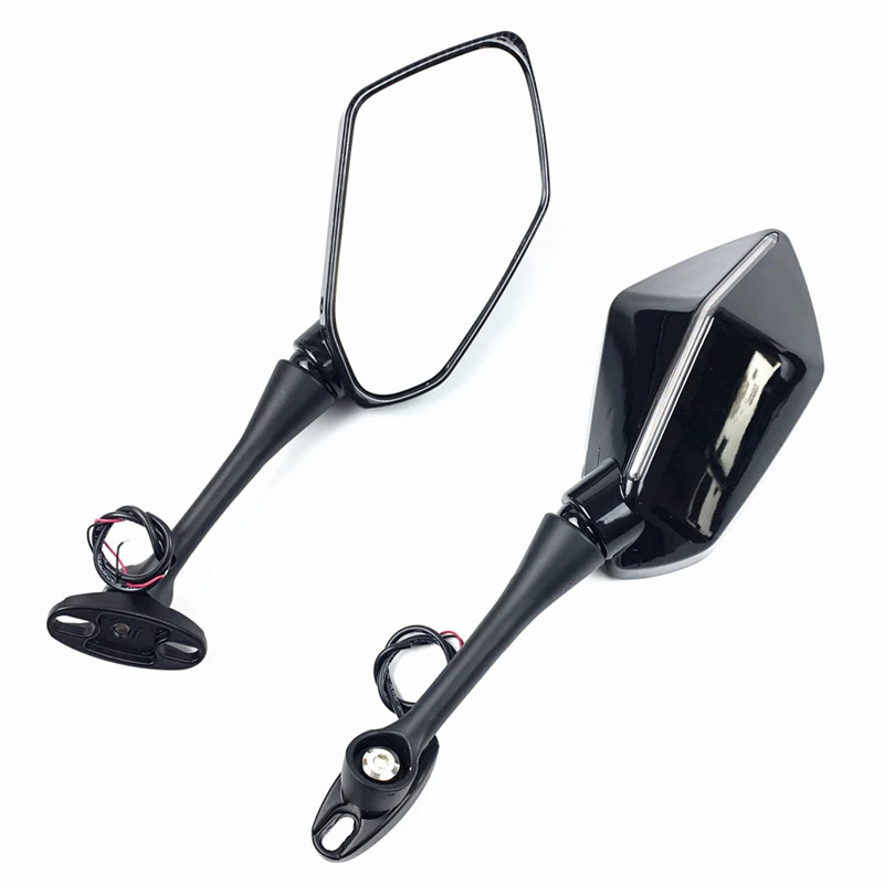 Kuitian CBR600RR CBR1000RR 04-07 Motorcycle Dual Lamp LED Turn Signal Rearview Mirror