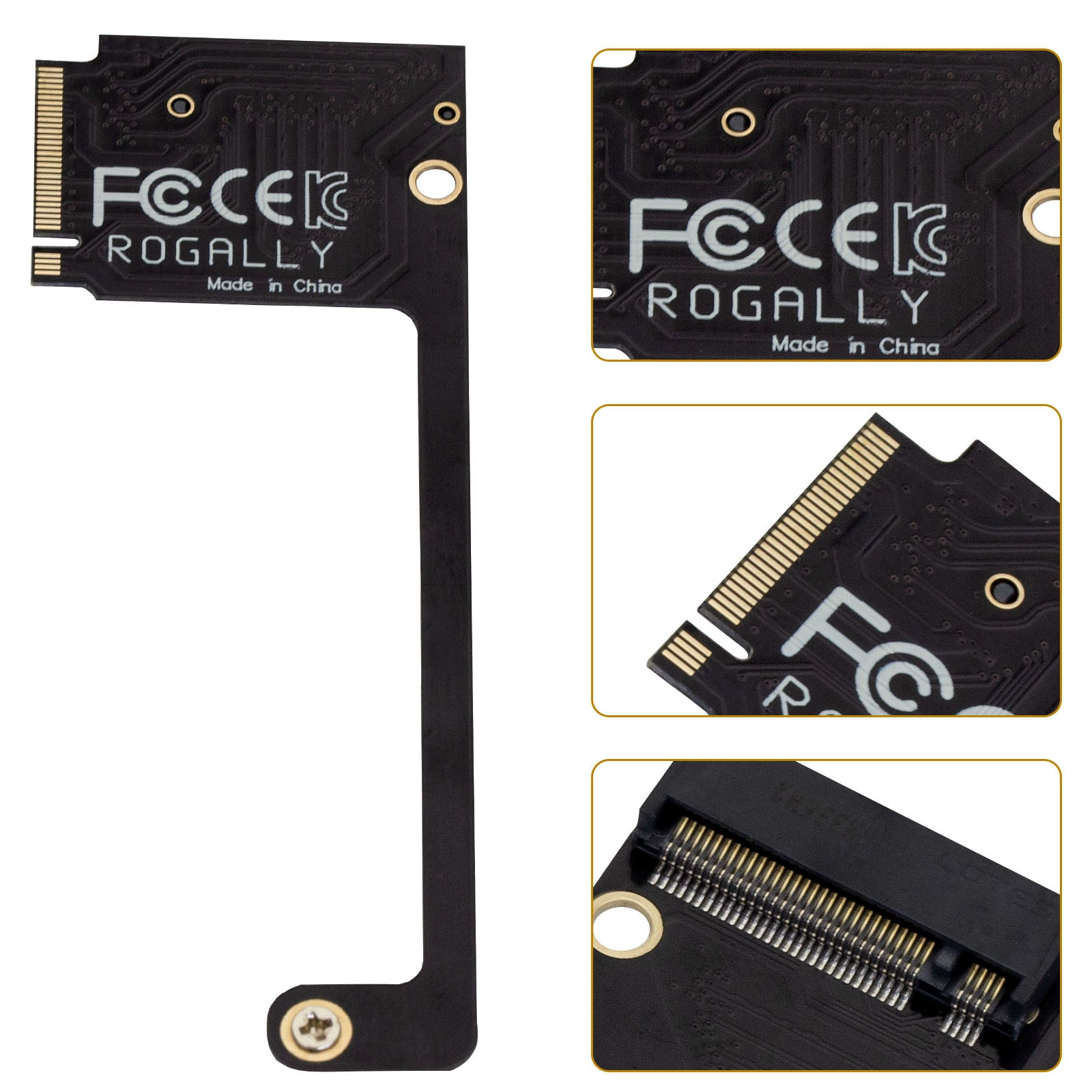 Рог-ручной союзник модифицированный 2230 до 2280 NVMe M.2 90 градусов PCIe 4.0 M.2 адаптер карта
