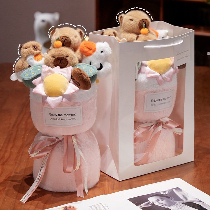 카피바라 꽃다발