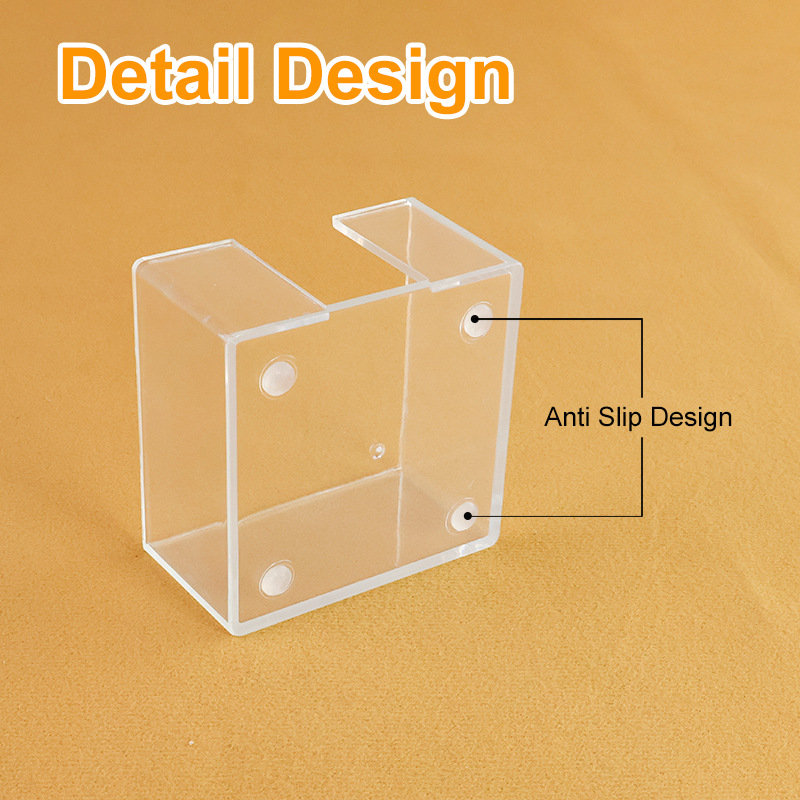 (2개) AMAZON 아크릴 포스트잇 홀더 CRYSTAL CLEAR 아크릴 노트 홀더 기숙사 및 사무실
