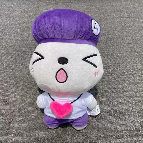Purple hat, doll