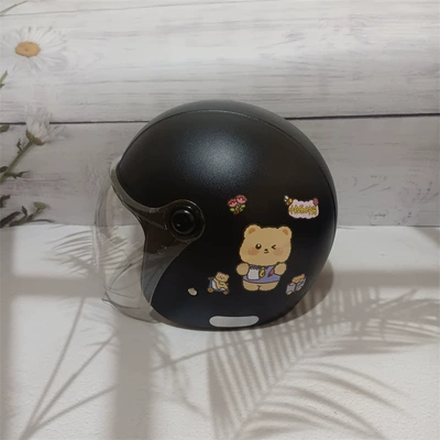 winter warm half helmet, Motosiklet kaskı (dəbilqə) - national-standard-category-a-yahei-no-8-transparent-long-adult-autumn-and-winter-helmet