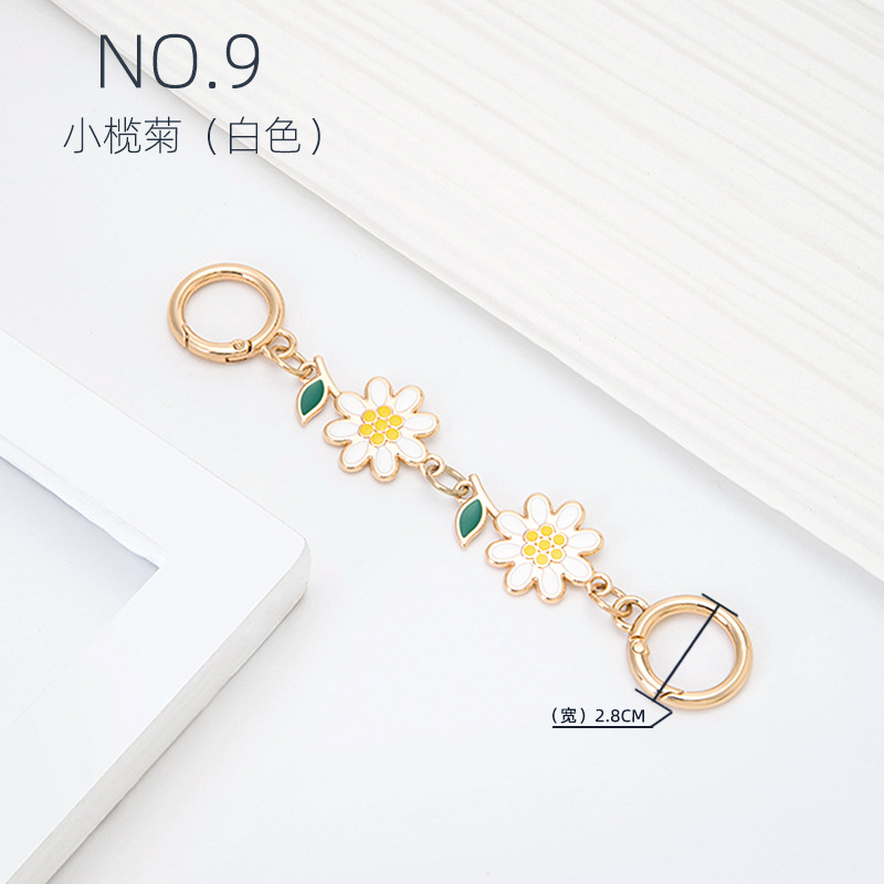 [small orchid chrysanthemum] extension chain 15cm