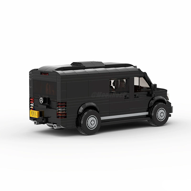 Совместимый конструктор MOC с Lego 132535 ​​Mercedes-Mercedes-Benz Sprinter RV сборка Блок 8 сетка