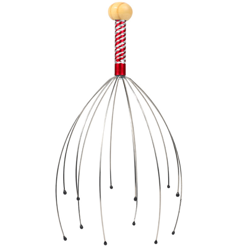Santa Claus alma extractor doce garra cabeza masaje pulpo rascarse cuero cabelludo relajante rascarse cabeza picazón artefacto