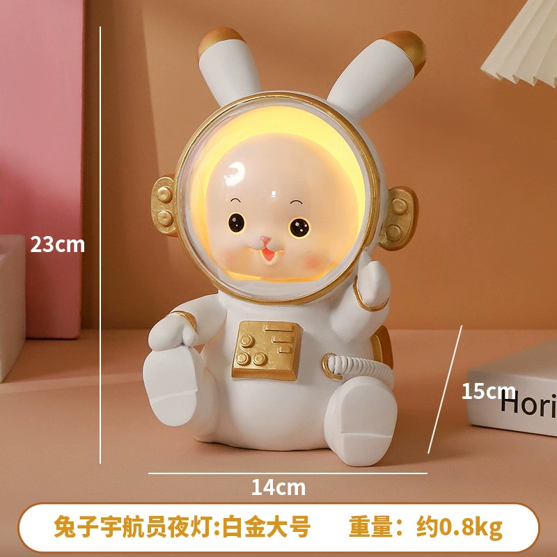 Cartoon table rabbit, astronaut, night light for bed