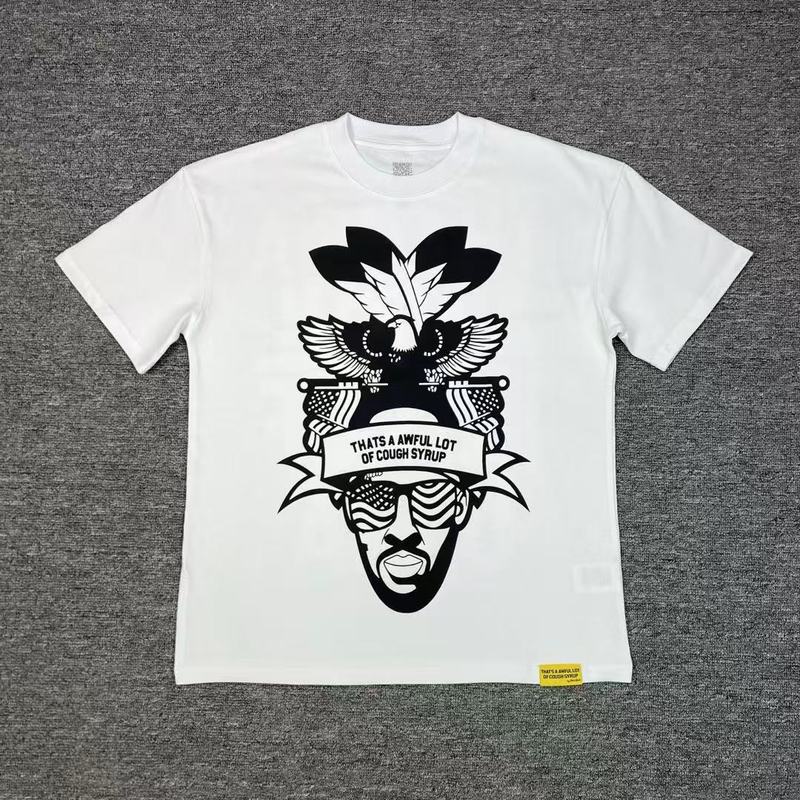 国境を越えた貿易のトレンドブランド THAT'S A AWFUL LOT OF COUGH SYRUP ゆったり男女兼用半袖Tシャツ|undefined