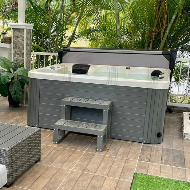 5 personas acrílico masaje al aire libre bañera de surf spa bañera de spa villa tour jardín bañera de jacuzzi