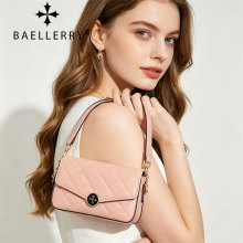 Baellerry 新款女士包袋跨境绗缝菱格吸扣小方包百搭单肩斜挎包女