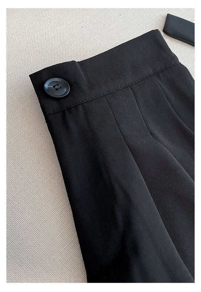 Bộ vest nữ hai mảnh dáng ôm thanh lịch, tay dài, phong cách công sở sang trọng — đen (bộ đồ), Kaki (bộ), Màu trắng nhạt (bộ), hồng (bộ) chi tiết 23