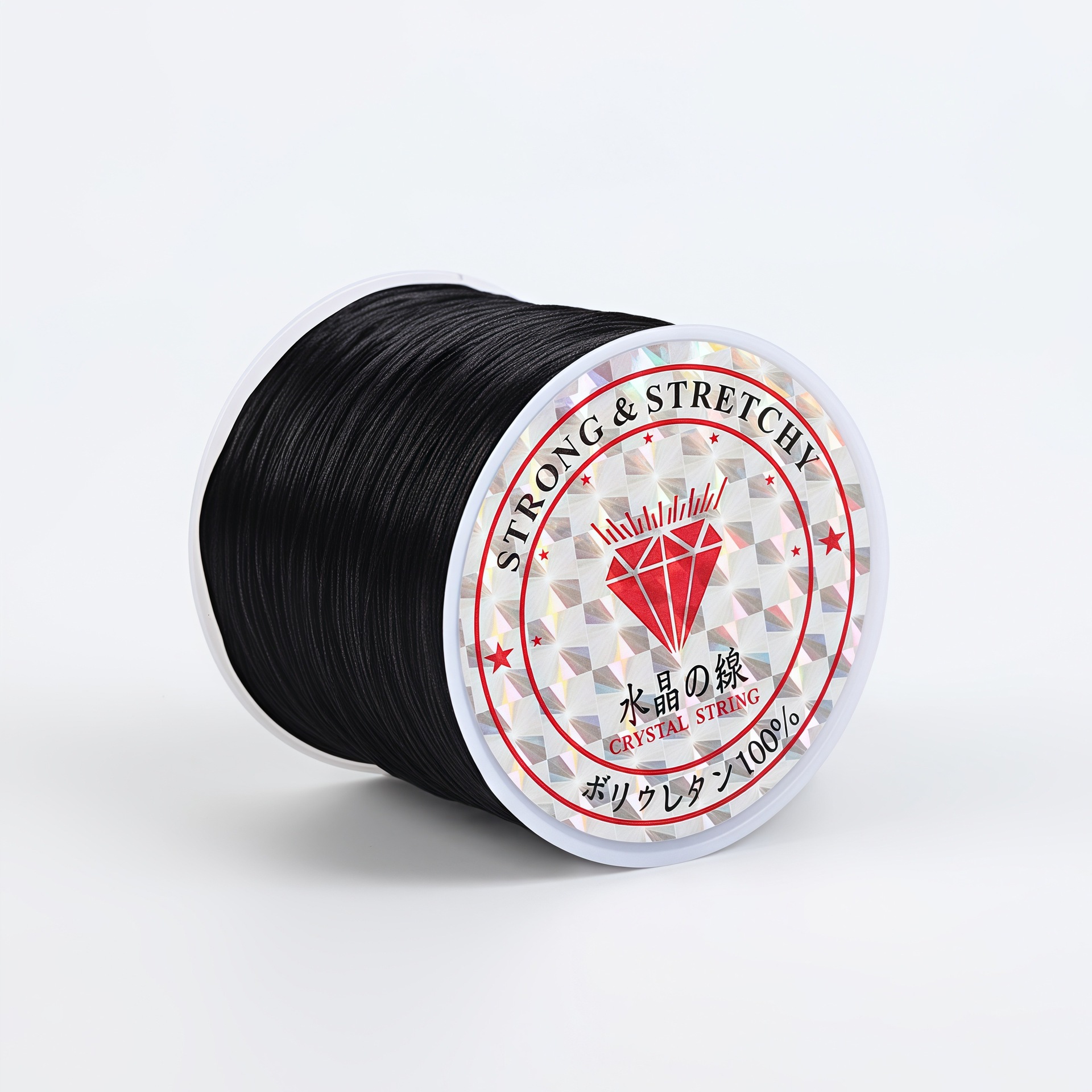 Flat elastic thread [black]