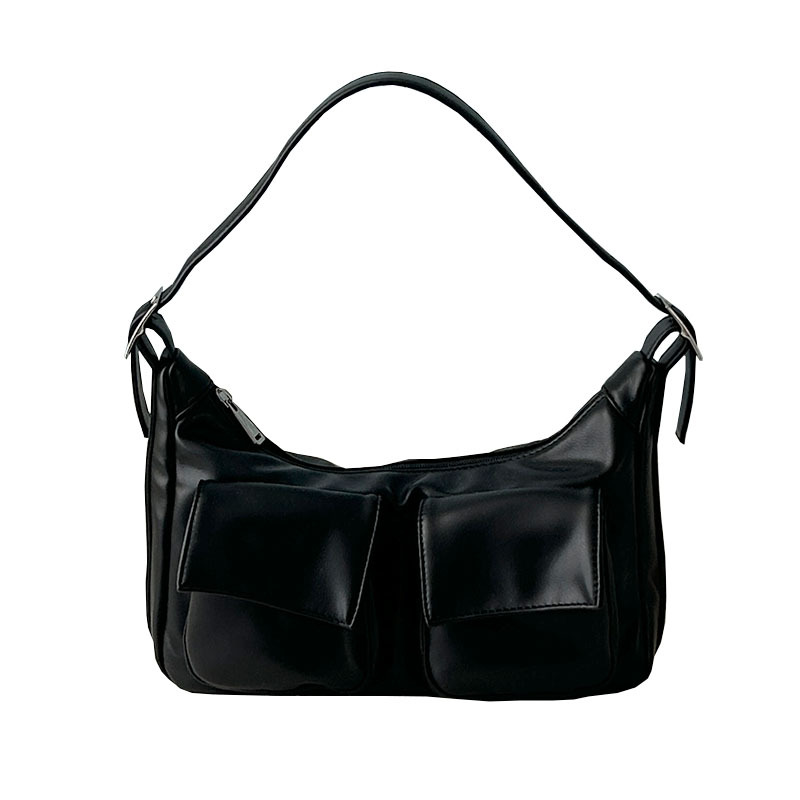 Bolso de axila de hombro multibolsillo transfronterizo, diseño de nicho, bolso de motocicleta de mensajero de gran capacidad, bolso de hombro de viajero de todo fósforo para mujer