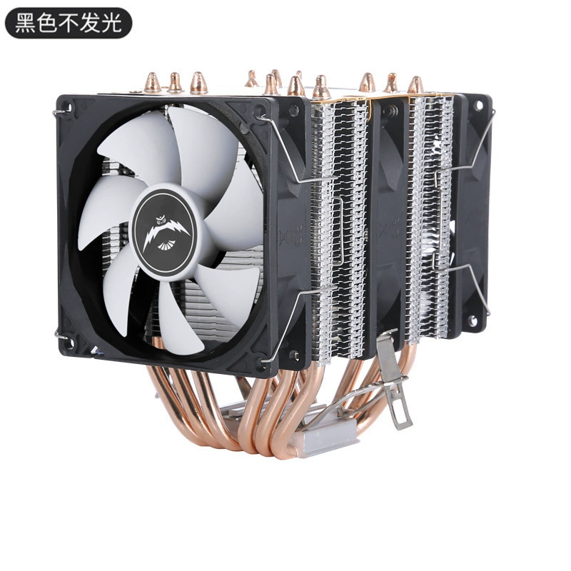 Тихий радиатор 1151CPU 6 тепловых труб двойная башня ветер холод 12-е поколение 1700 табличный CPU вентилятор 1155AMDI7
