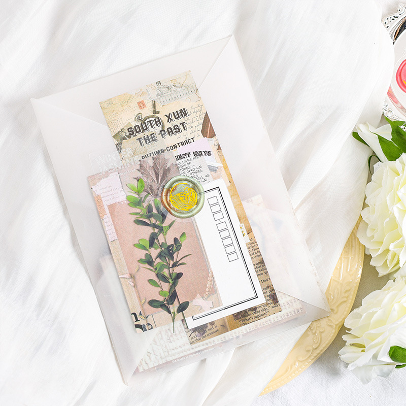 Candle del sur pasado impermeable transparente mascota pegatinas de tela de mano bolsa retro pintura pegatinas de fuego sobre pegatinas de niños caja de regalo sello pegatinas