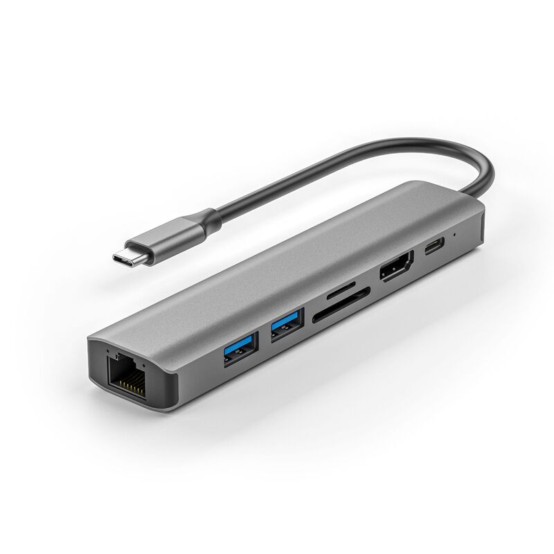 7-in-1 Docking Station 100m Typec Hub3.0 Is Suitable for iPad Pro Apple Notebook Expansion Conversion