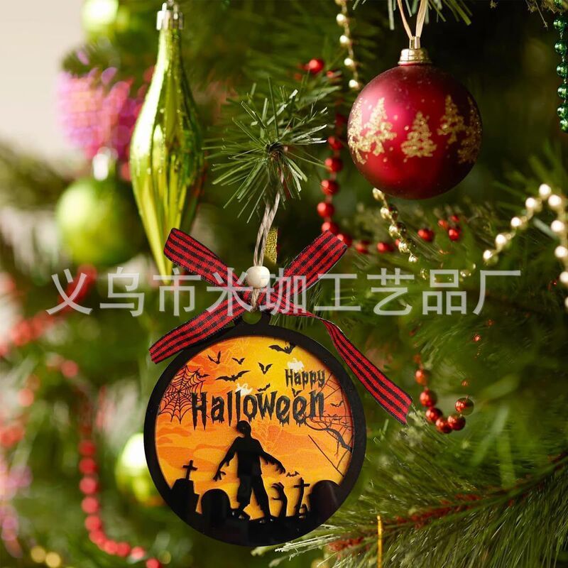 2025年越境新築祝いギフト クリスマス 母の日 バレンタインデー 装飾品 玄関用丸型木製吊り飾り|undefined