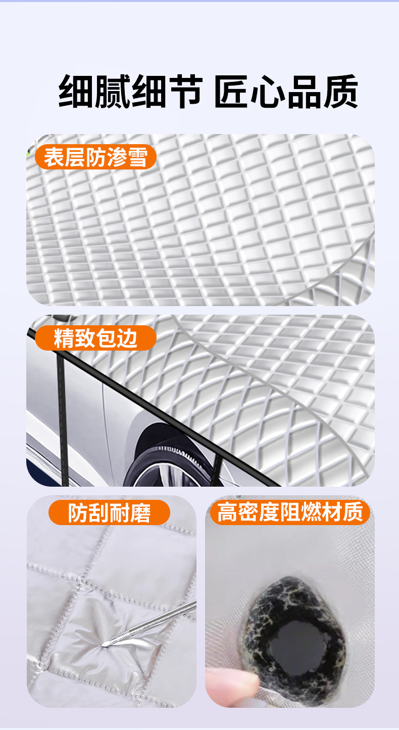 Wholesale Anti-Hail Extra Thick Quilt, Universal for All Seasons, Cold-Resistant, Warm, Sun-Proof, Rain-Proof and Snow-Proof, Universal Car Clothing and Car Cover