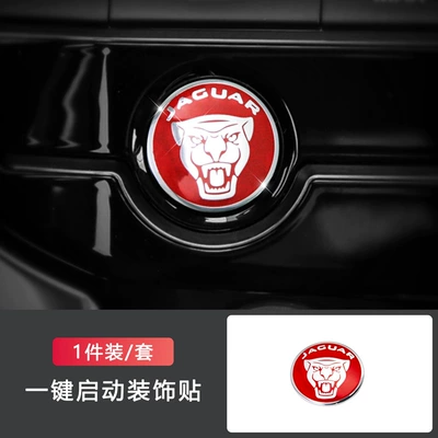 XFL interior modification central — Sürətlər qutusu və əl tormozu başlıqları - jaguar-start-sticker-ordinary-red-trumpet