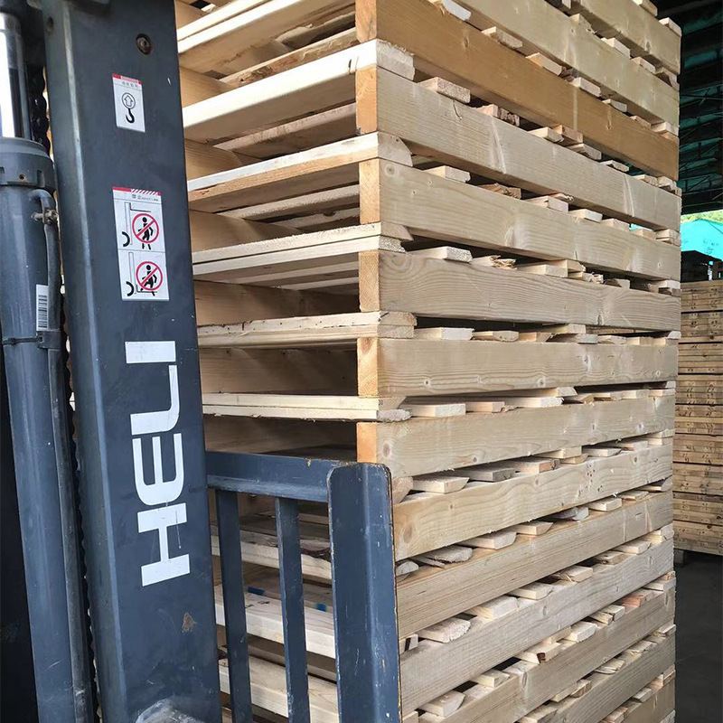 Solid Wood Pallet Forklift Logistics Wooden Frame Warehouse Pallet Storage and Transportation Wooden Pallet for One-Time Delivery