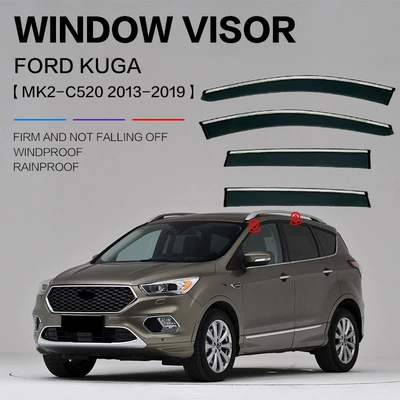 Shield Side Window Deflector Rear Rain shield