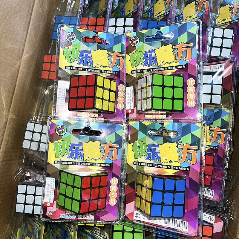 Детская головоломка Кубик Рубика Игрушка третьего порядка сплошного цвета Кубик Рубика плавный матч
