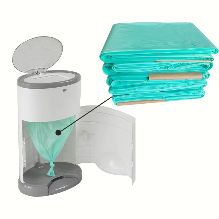 Cross-Border Baby Diaper Pail Garbage Bags, Thick and Durable Diaper Refill Bags, Compatible with Dekor Korbell Pails