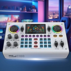 新型c 100pro多機能外付け生放送音カードキャスターゲームk歌英語版クロスボーダー外国貿易卸売