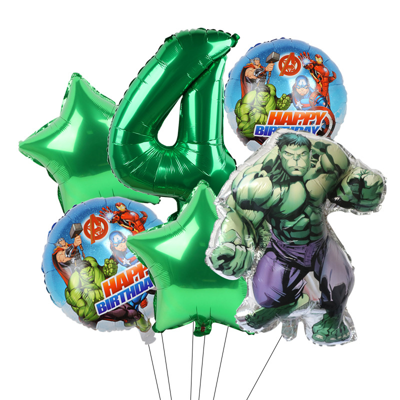 Cross-border Avengers Marvel héroe Spider-Man Hulk Capitán América redondo de aluminio de la película Globo Traje