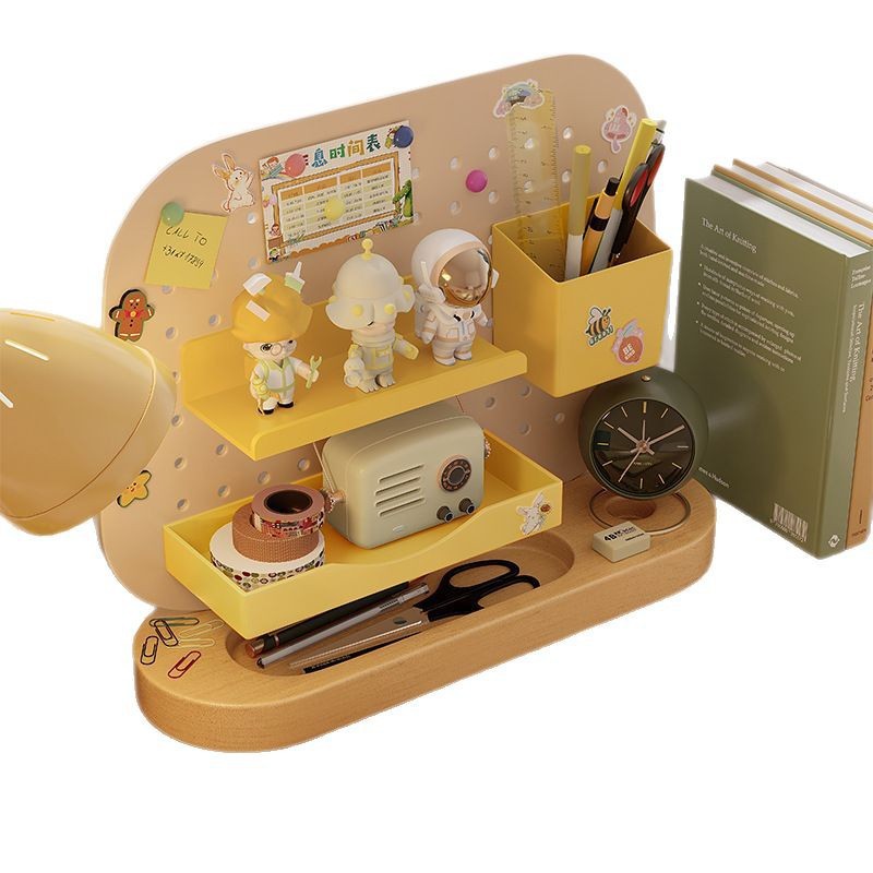 Escritorio, agujero, tablero, estante, vertical, sin perforación, hogar, escritorio de aprendizaje para niños, estación de trabajo, almacenamiento y acabado de escritorio
