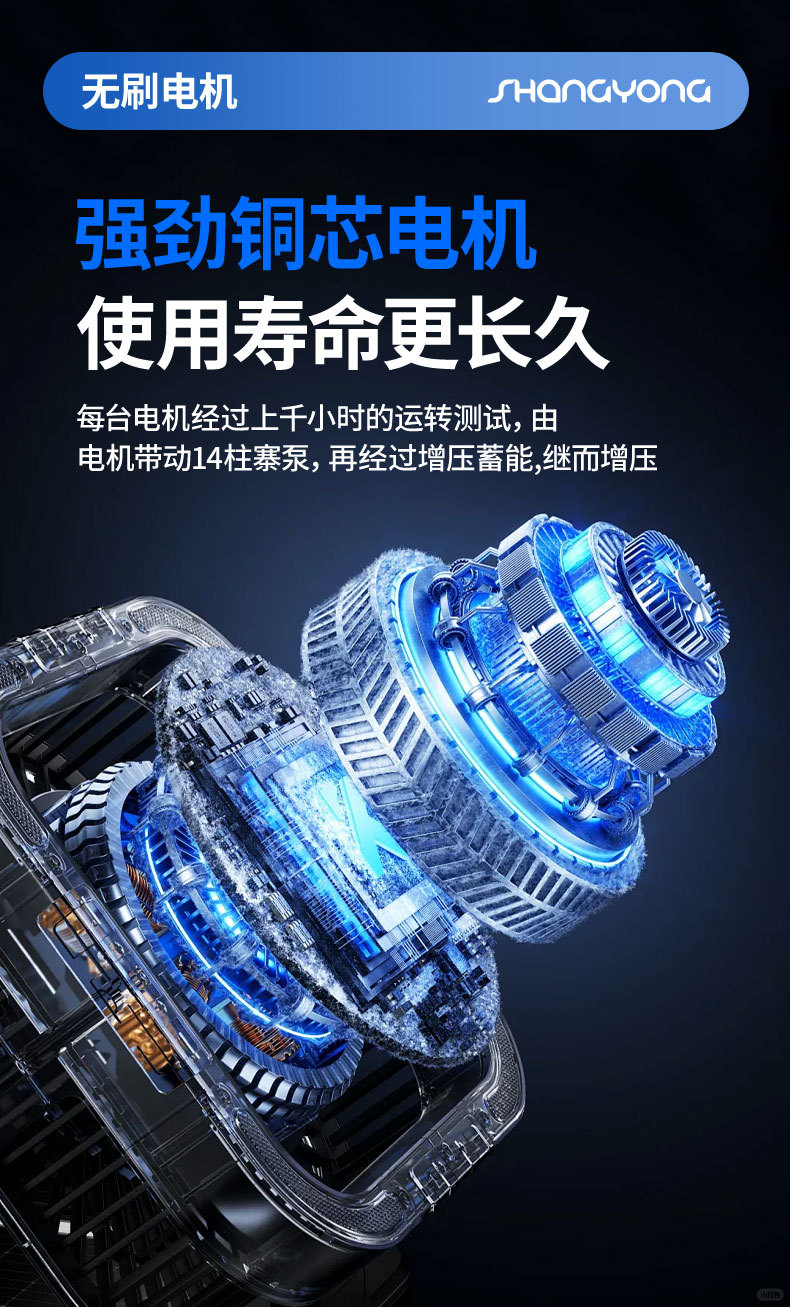Cross-Border Car Wash Water Gun New Brushless Wireless Water Gun with Lcd Power Display Adjustable Gear Car Wash Machine
