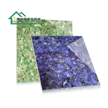 ✅精工玉石爆米花地砖彩晶石蓝色电视背景墙瓷砖微晶石翡翠绿色瓷