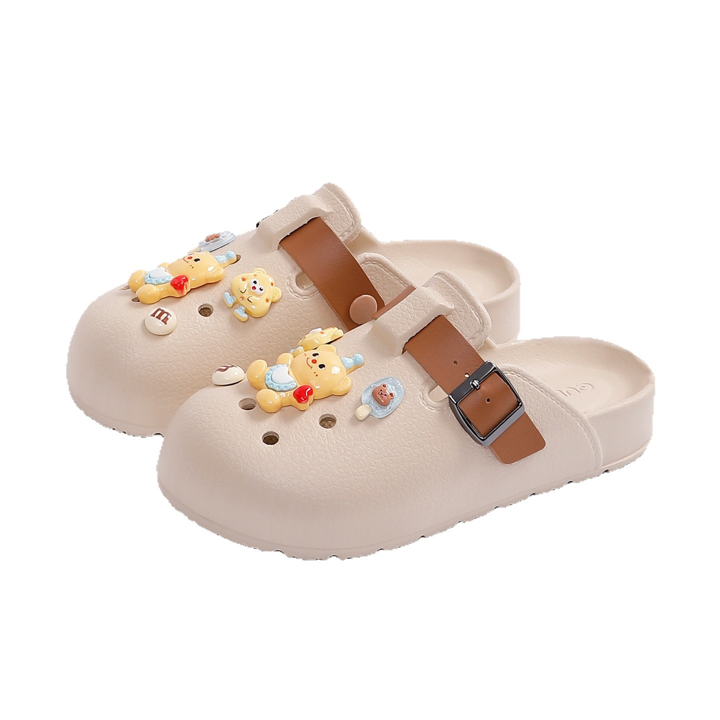 Pantofi Croc de desene animate pentru femei, vara 2025, EVA, cu talpă groasă, EVA, cu talpă groasă, Baotou, papuci comozi anti-alunecare pentru femei