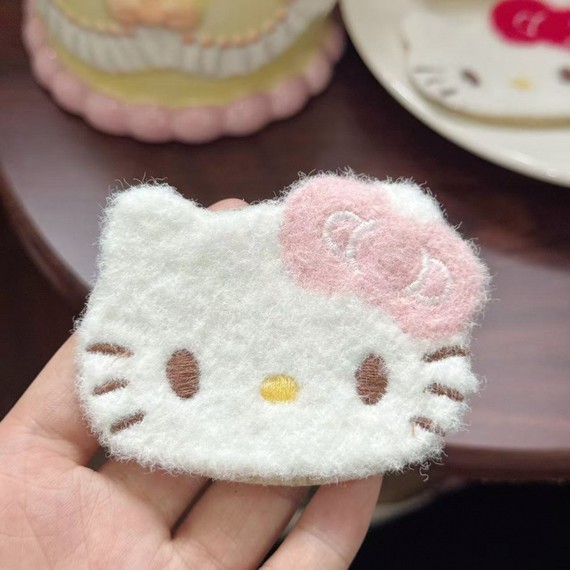 可爱蝴蝶结小猫无痕刘海贴魔术贴发饰少女前额侧边碎发贴整理神器|undefined