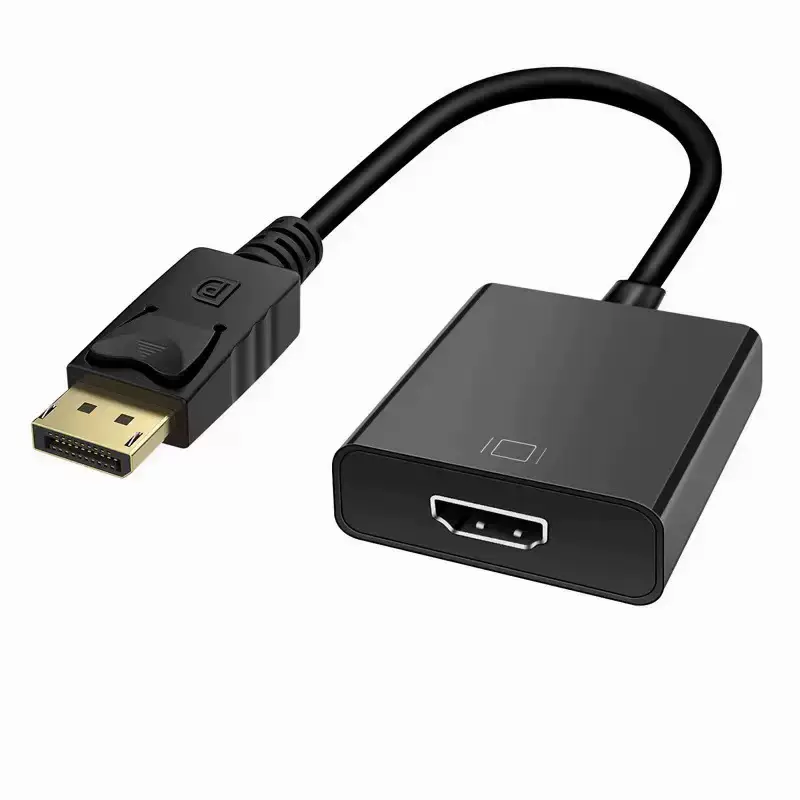 DP转HDMI母 DisPlayPort转HDMI带芯片 DP公转HDMI母高清适配器