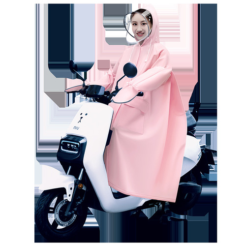 Full body raincoat thickened long rainproof single eva adult electric scooter school durable poncho
