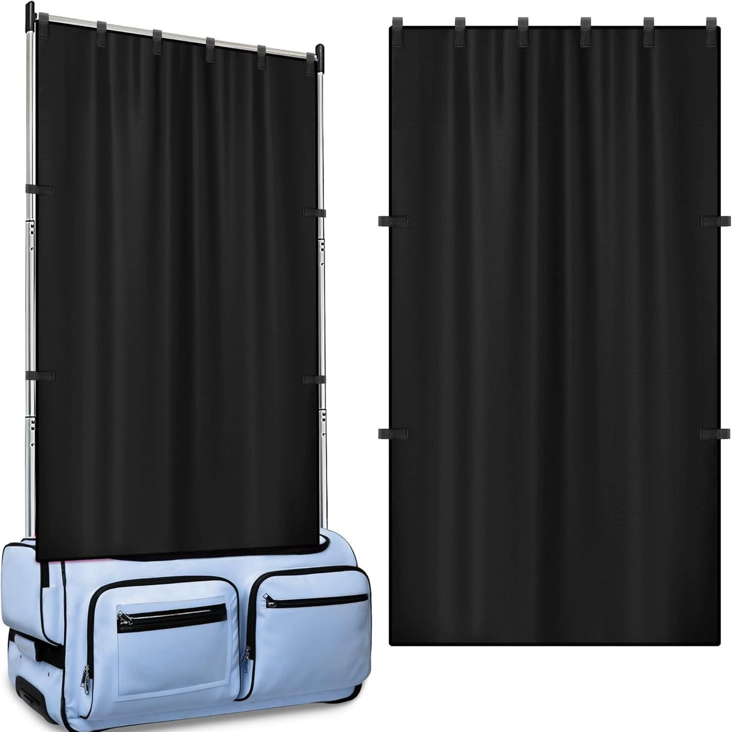 Amazon Горячая продажа частная ткань для штор полная затемнена для раздевалки танцевальная сумка чемодан портативная ткань для штор для путешествий