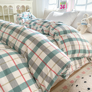 New 100% Cotton Single Quilt Cover All Cotton Jet Printed Single-Piece Double Quilt Cover Student Dormitory Spring and Autumn Quilt