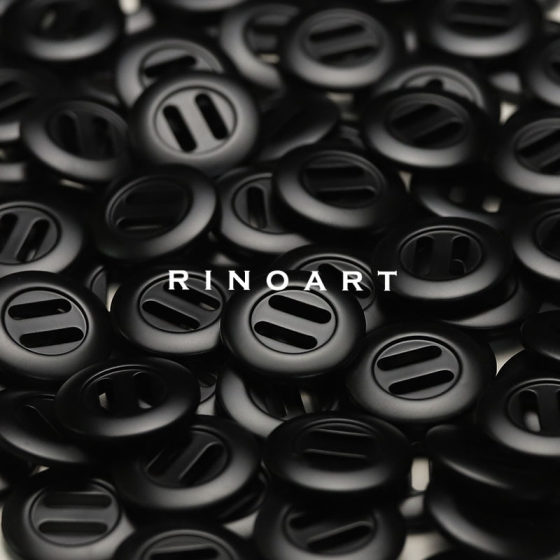 Ruonai [Color Can Be Customized] Two-Eye Wide-Hole Button Clothing Outwear down Jacket Rope Button Windbreaker Outwear Decorative Button