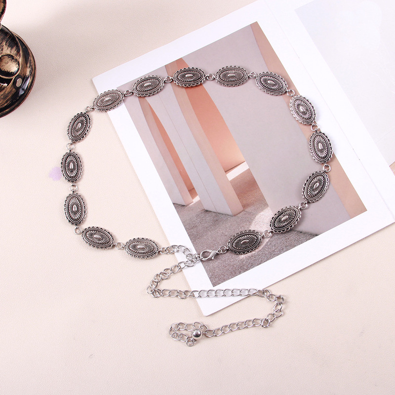 Fashion Metal Waist Chain Women Temperament Decorative Dress Suit Belt All-match Sweater Chain Waist Seal Trend