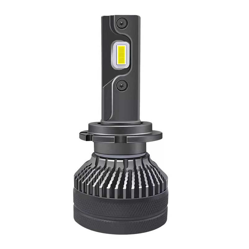 Bombilla LED T50 para faros delanteros de coche, H7 súper brillante, tubo de cobre dual, H11 modificado, luz blanca de 6000K, luz de coche integrada de haz alto y bajo H4