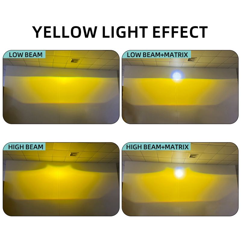 3.0 Inch automóvil doble LED directo doble luz lente de lámpara de niebla para soporte universal lente de niebla de perspectiva